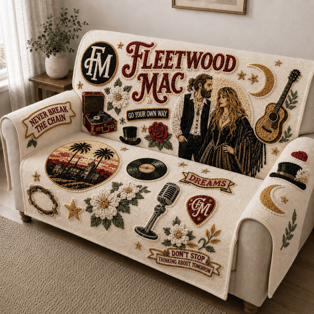 FLM Tufted Sofa Cover & Pillow Set NTKO