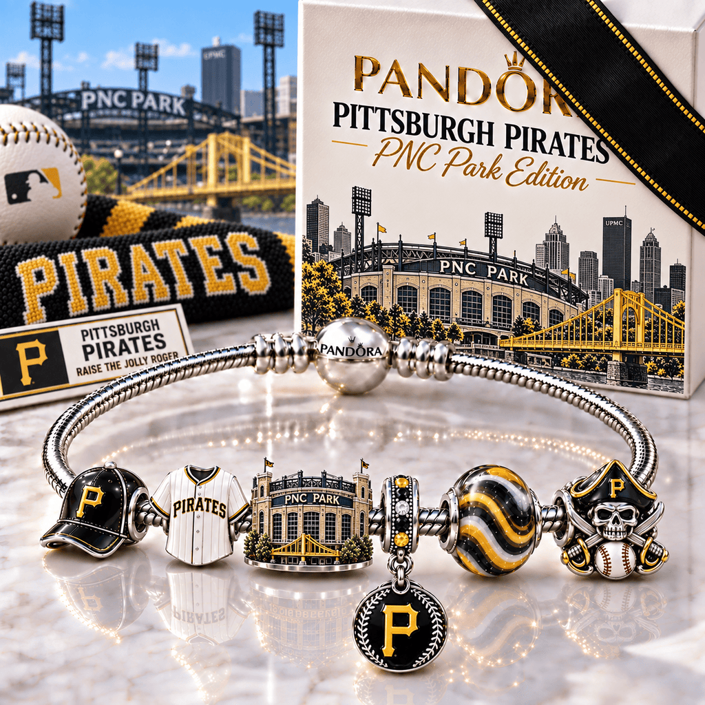 PITTS Silver Charm Bracelet Set NHVH