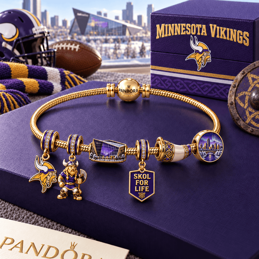 MNV Gold Charm Bracelet Set HQH