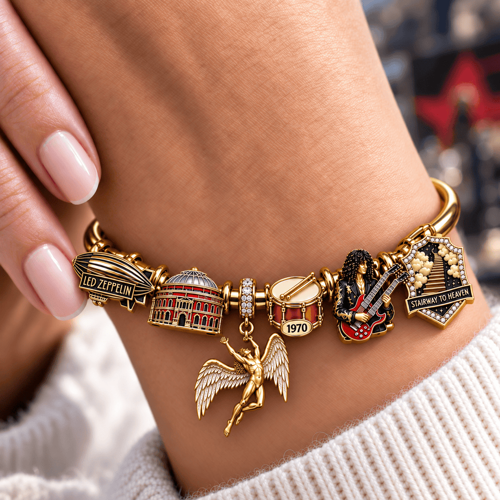 LZPL Silver Charm Bracelet Set NTVA