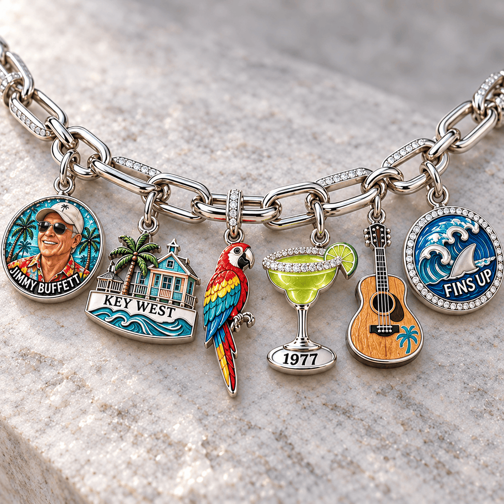 JBT Silver Charm Bracelet Set NTVA