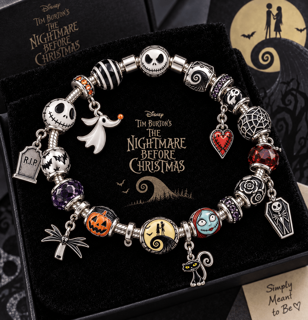 TNBC Silver Charm Bracelet Set TTTT
