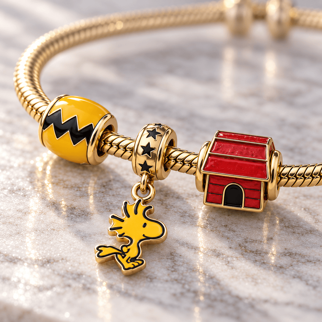SPNY Gold Charm Bracelet Set HQH