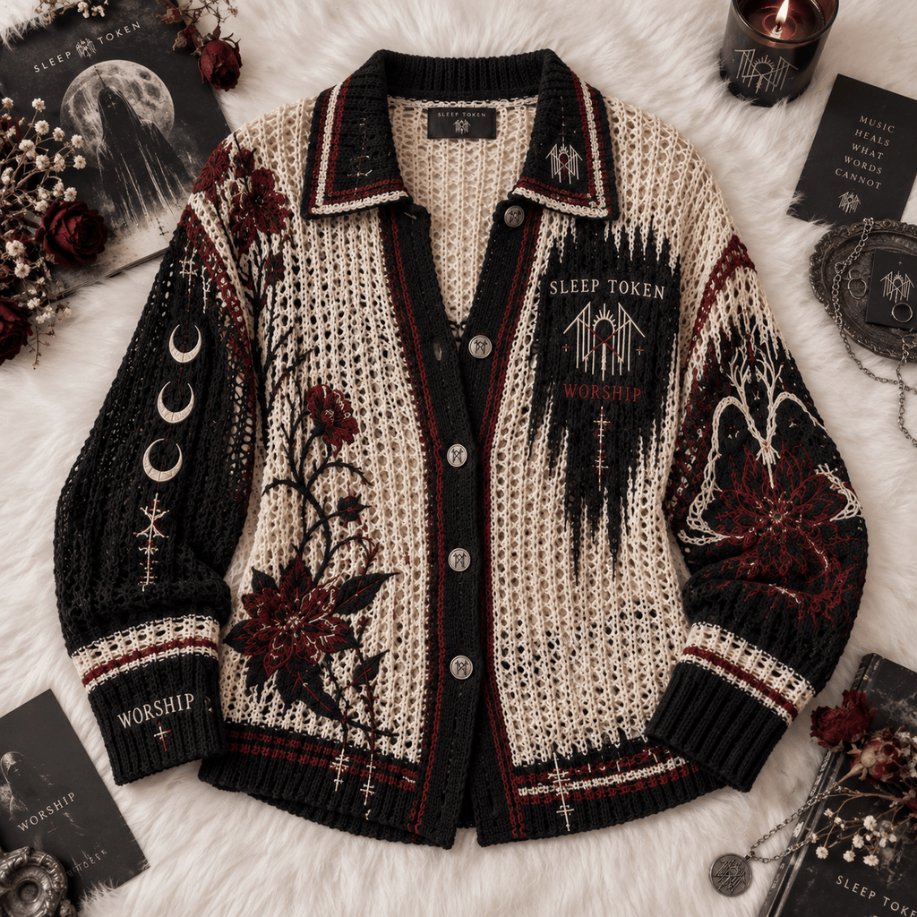 SLTK Women’s Open-Knit Cardigan DNBN