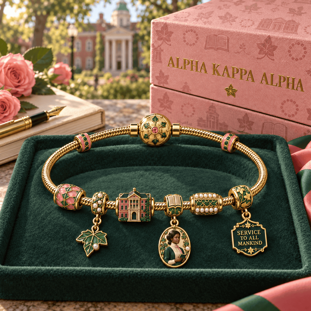 AKA Gold Charm Bracelet Set HQH