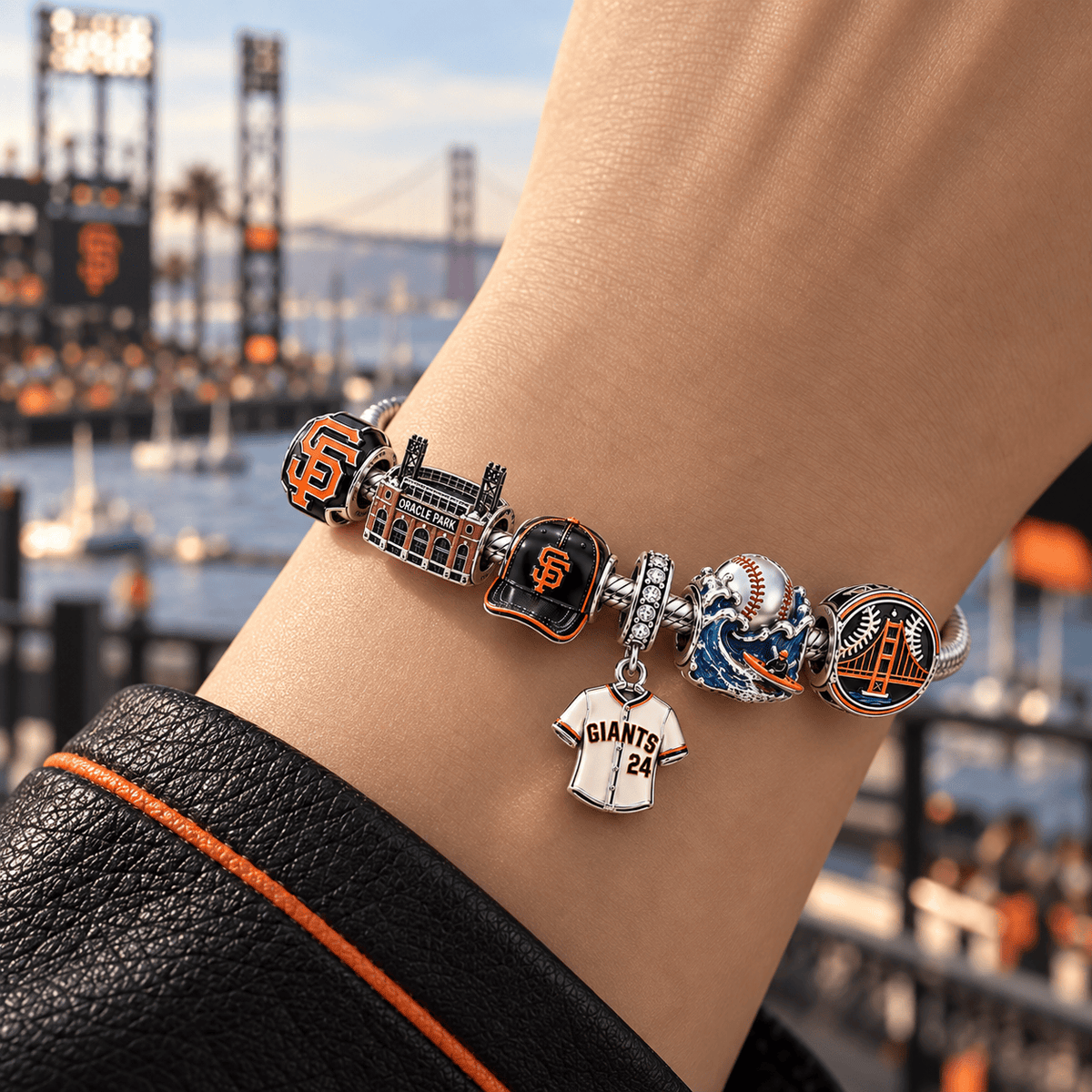 SFG Silver Charm Bracelet Set PTT