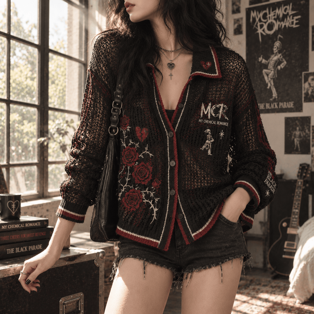 MCR Women’s Open-Knit Cardigan DNBN