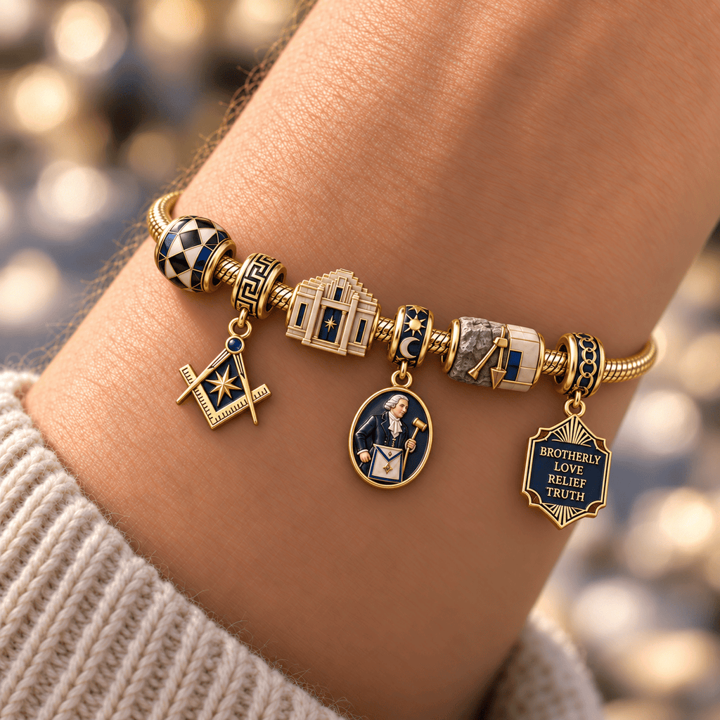 MAS Gold Charm Bracelet Set HQH