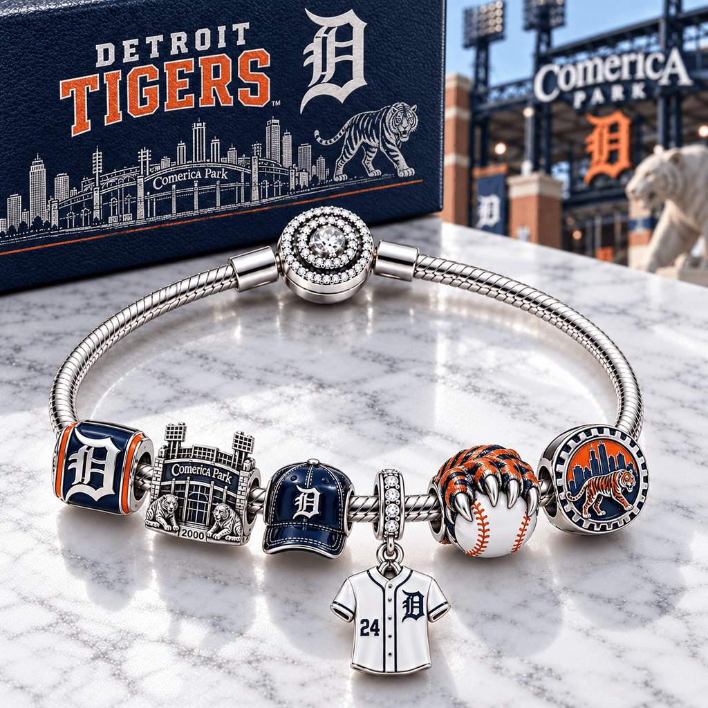 DTTG Silver Charm Bracelet Set PTT