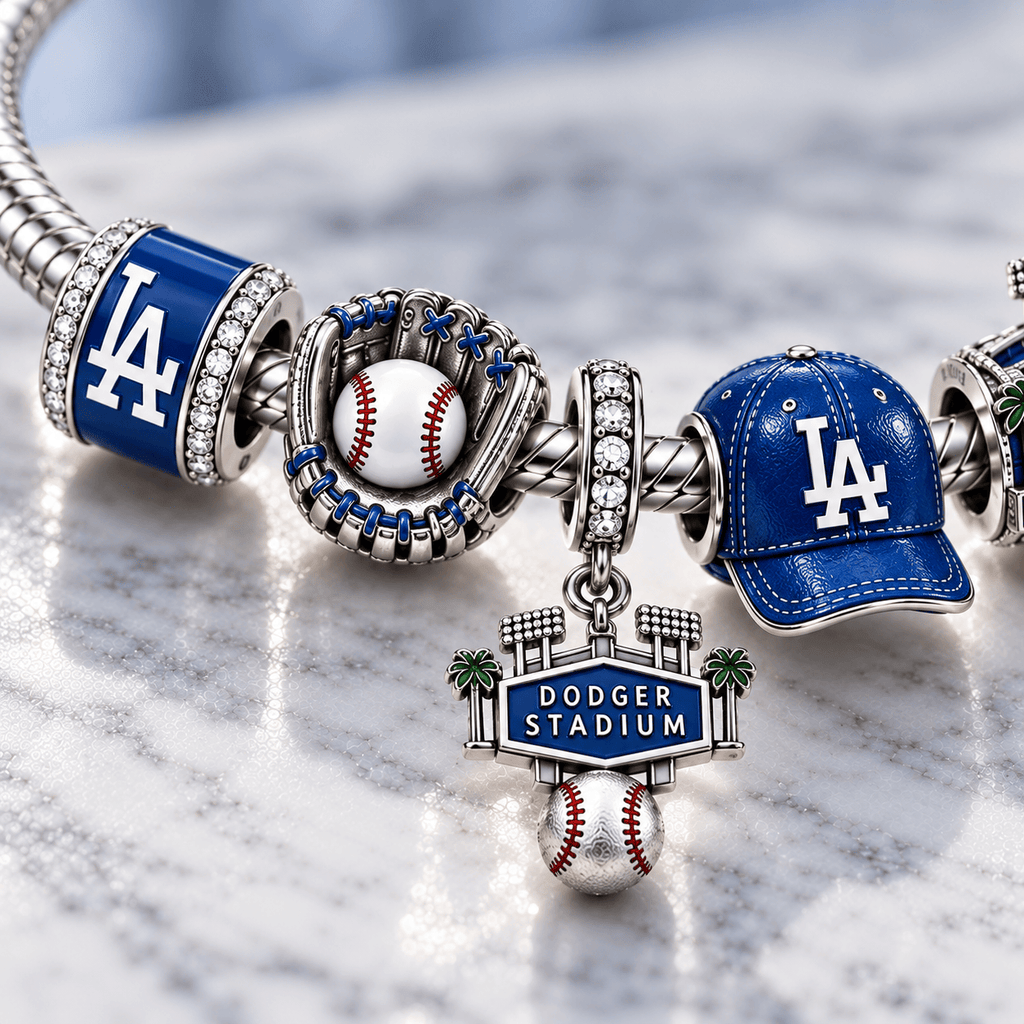 LAD Silver Charm Bracelet Set PTT