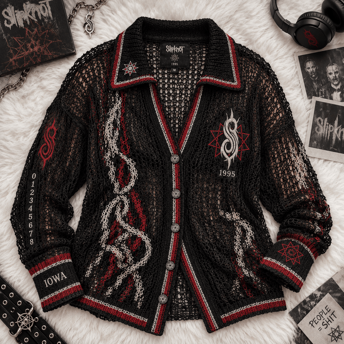 SLK Women’s Open-Knit Cardigan DNBN