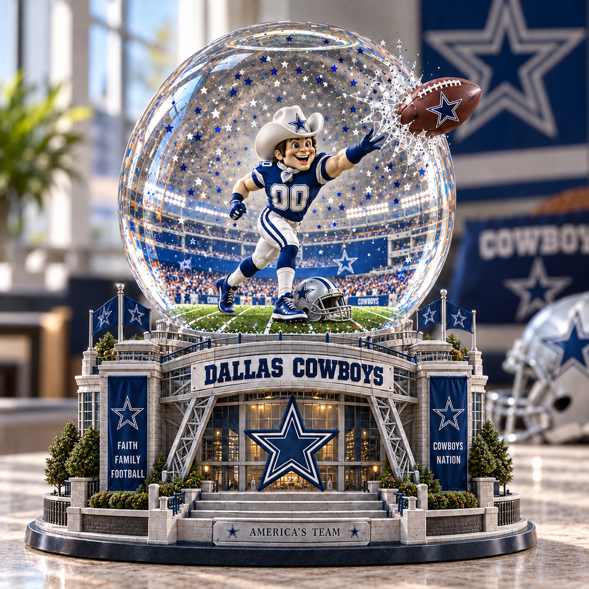 DLCB Premium Sculpted Collector Water Globe NTNA