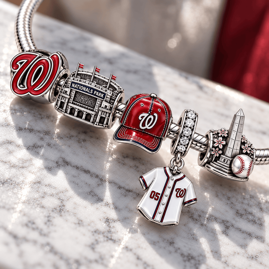 WNT Silver Charm Bracelet Set PTT