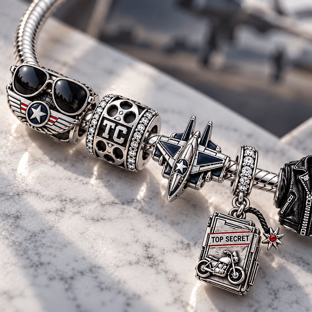 TCR Silver Charm Bracelet Set PTT