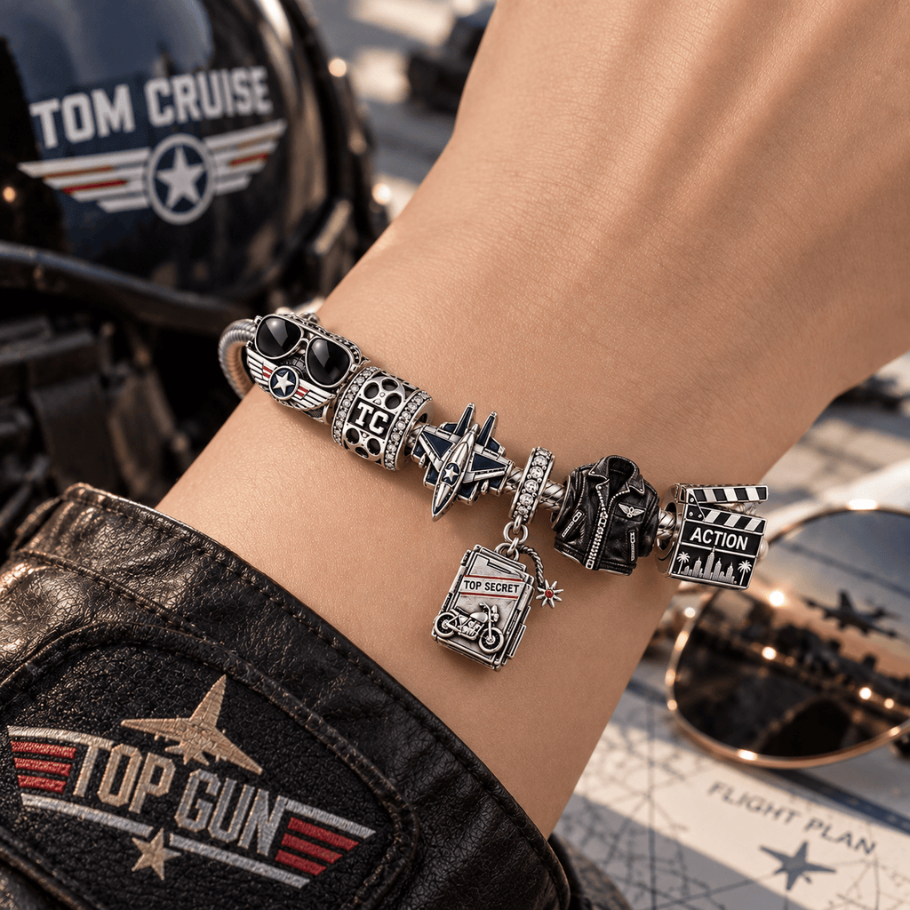 TCR Silver Charm Bracelet Set PTT